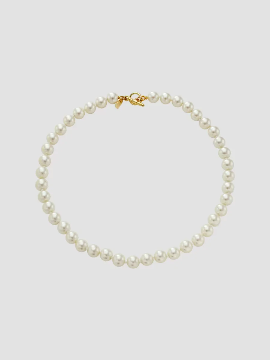 Cultura Goldtone & Faux Pearl Necklace by Kenneth Jay Lane
