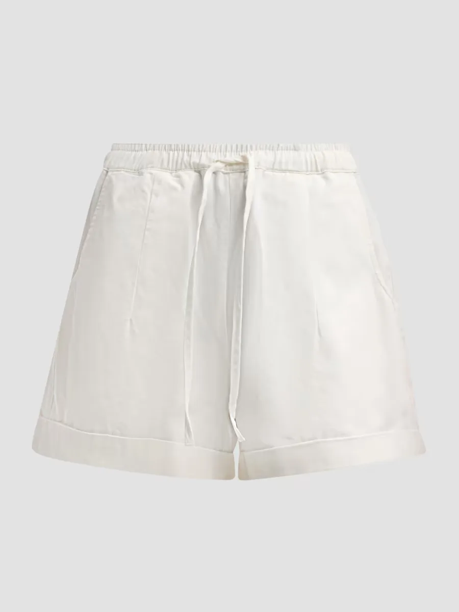 Mara Sateen Drawstring Shorts by Le Jean