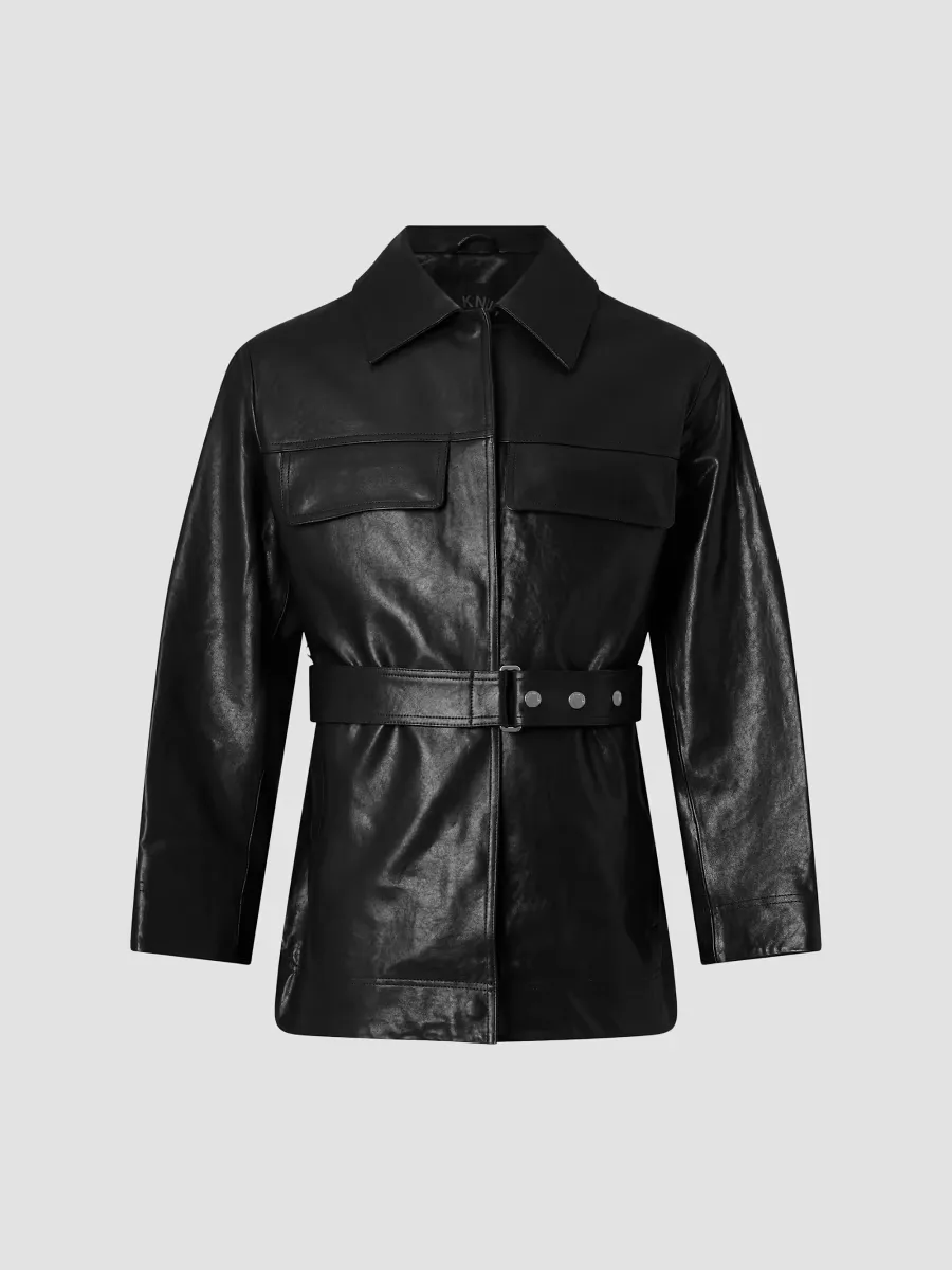 Blvd Leather Field Jacket by Moose Knuckles