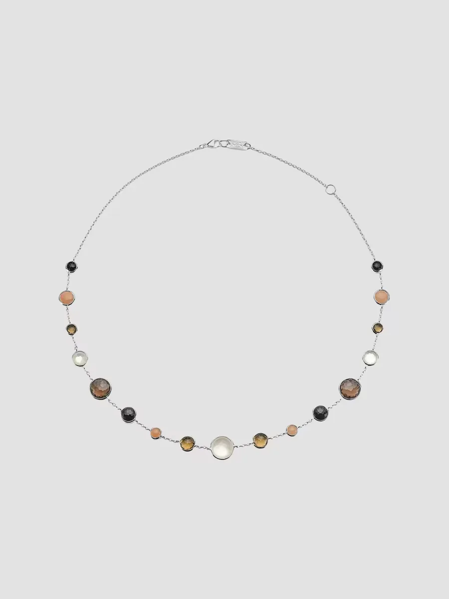 Lollipop Lollitini Sterling Silver & Multi-Gemstone Short Station Necklace - Amaretti by Ippolita
