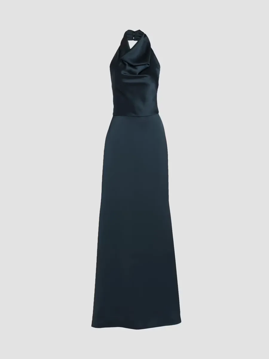 Satin Halter Gown