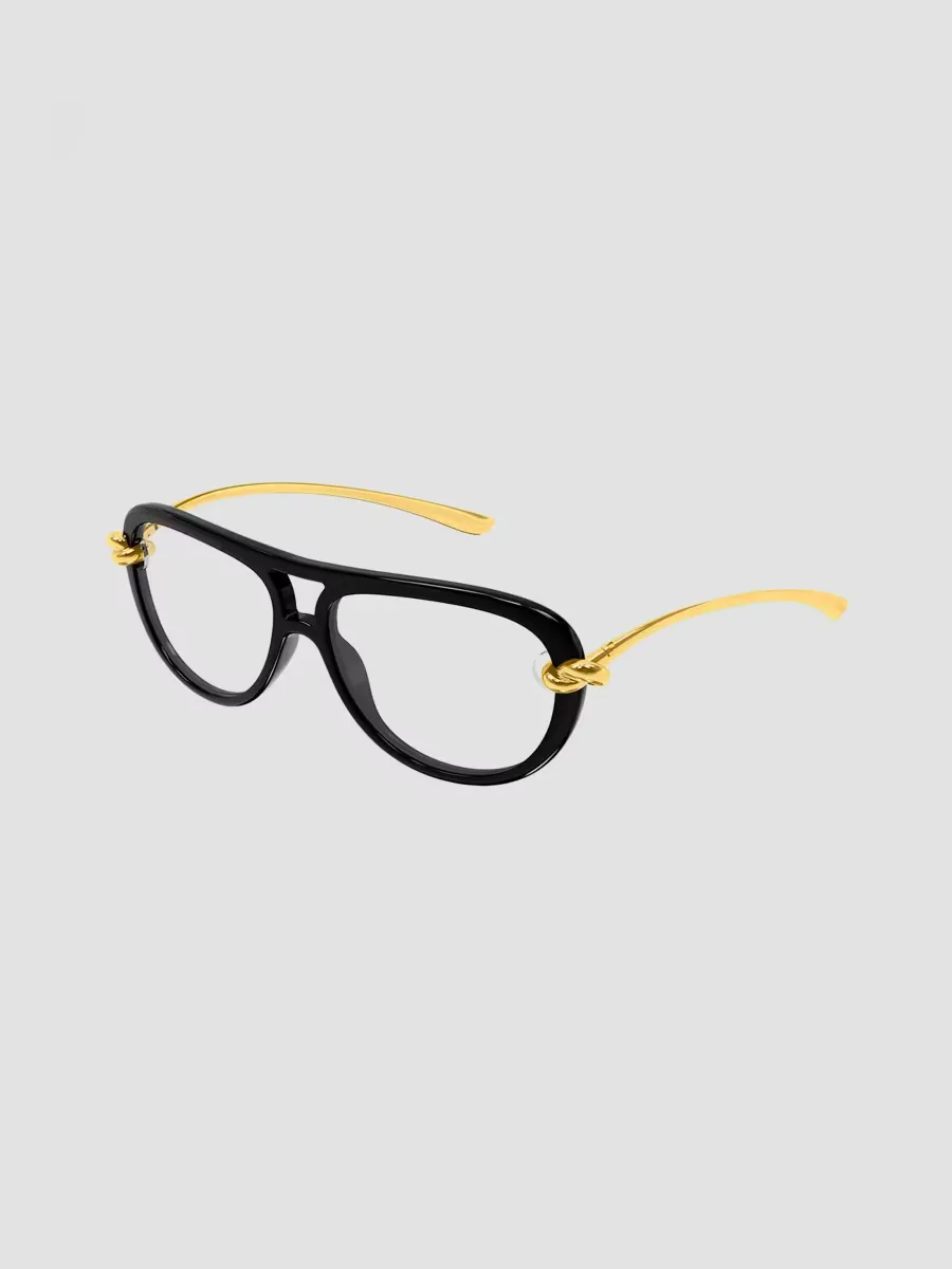 58MM Aviator Eyeglasses by Bottega Veneta