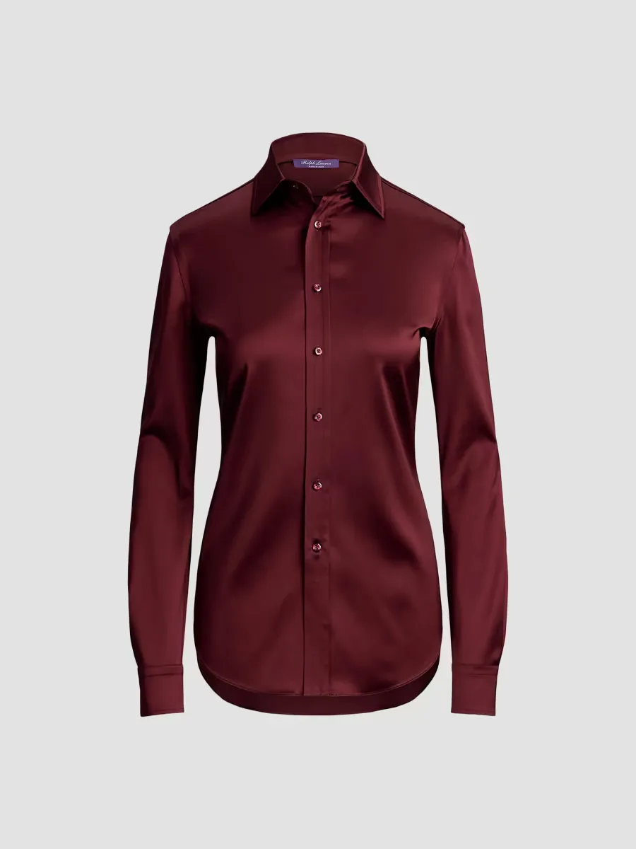 Cameron II Satin Straight-Fit Shirt by Ralph Lauren