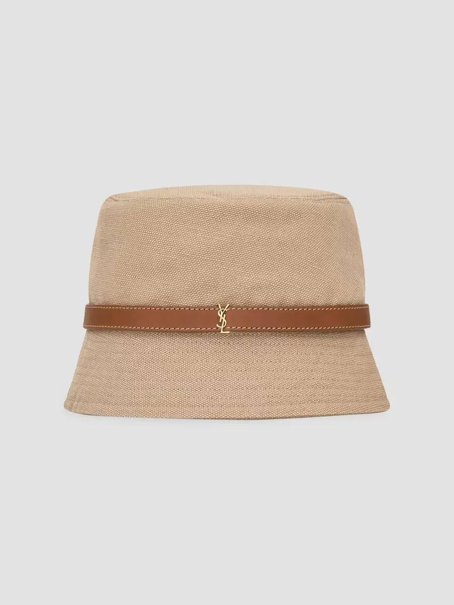 Cassandre Bucket Hat in Canvas by Saint Laurent