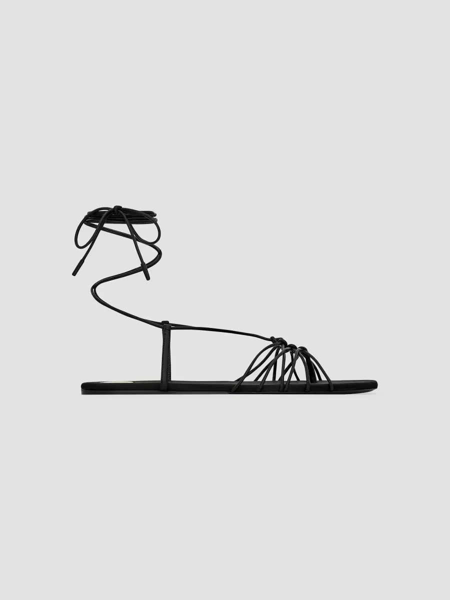 Babylone Sandals in Smooth Leather by Saint Laurent