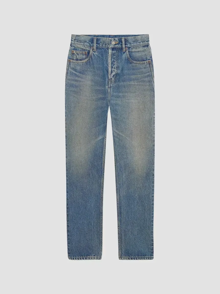 90s Cropped Denim Jeans by Saint Laurent