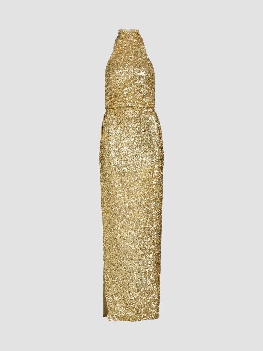 Sequined Halterneck Gown by Balmain