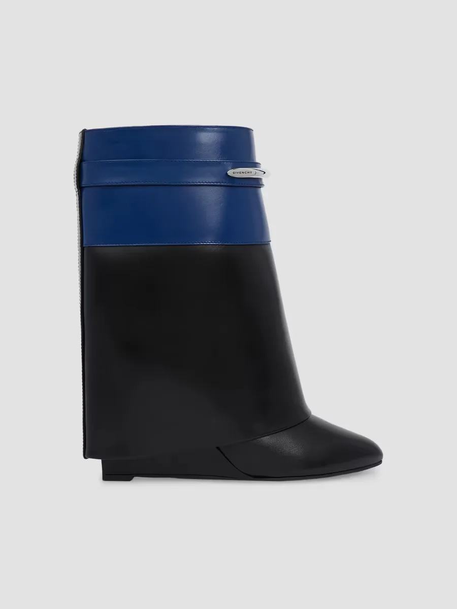 Shark Pinch Bicolor Ankle Boots in Leather by GIVENCHY