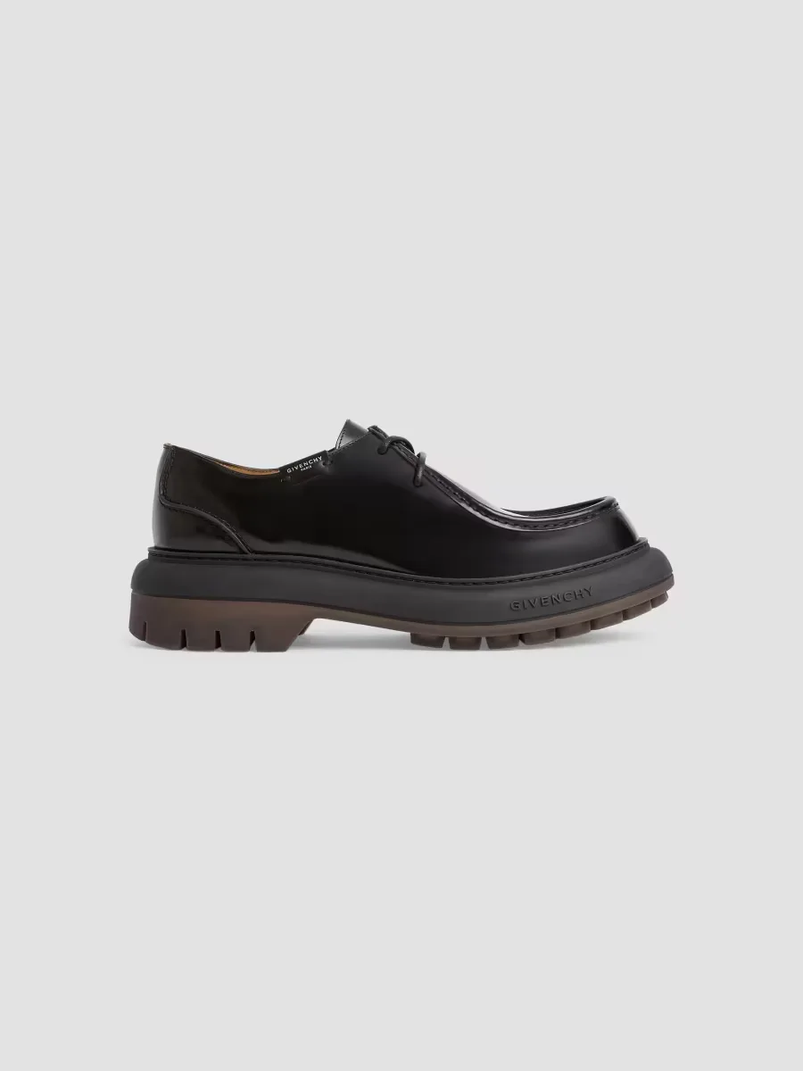 Cargo Derbies in Brushed Leather by GIVENCHY