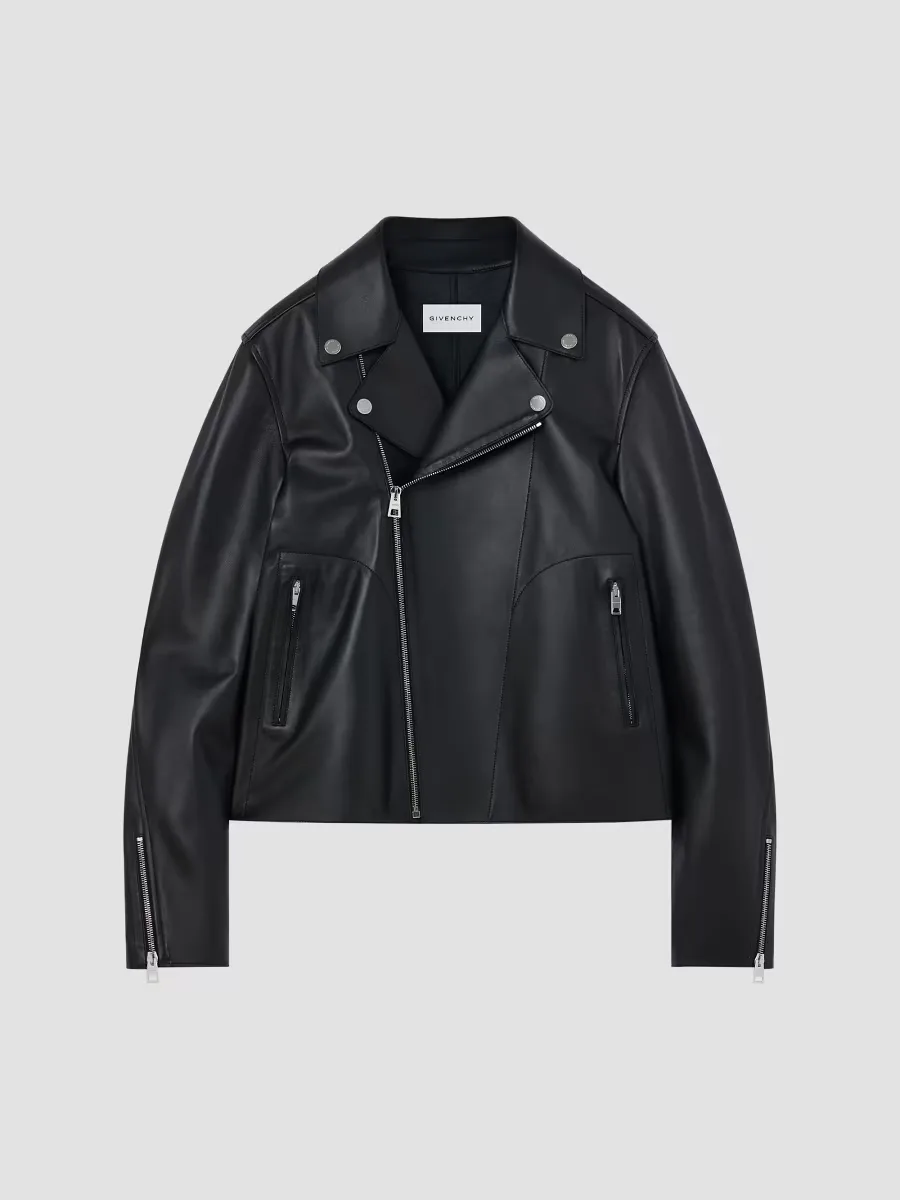 Couture Seam Zipped Blouson Jacket in Nappa Leather by GIVENCHY