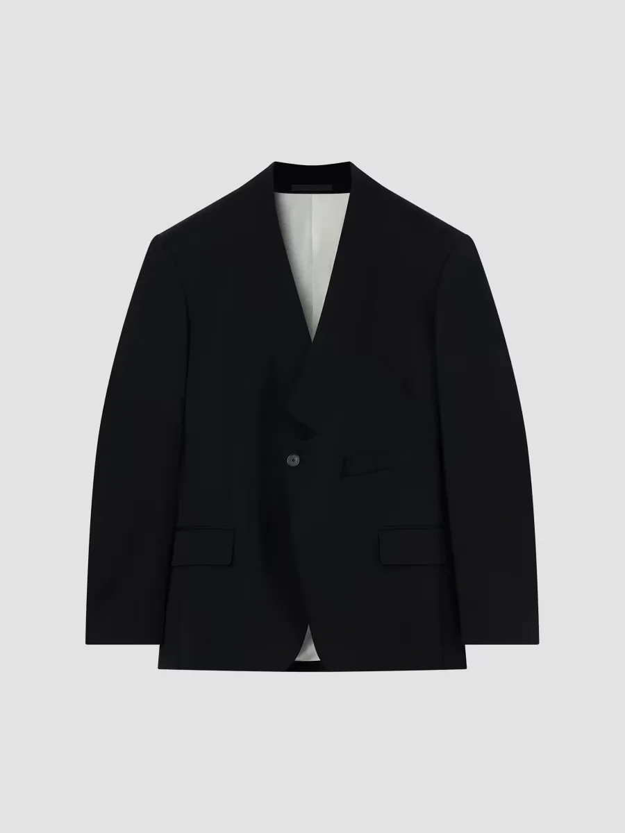 Jacket in Wool with Dropping Collar by GIVENCHY