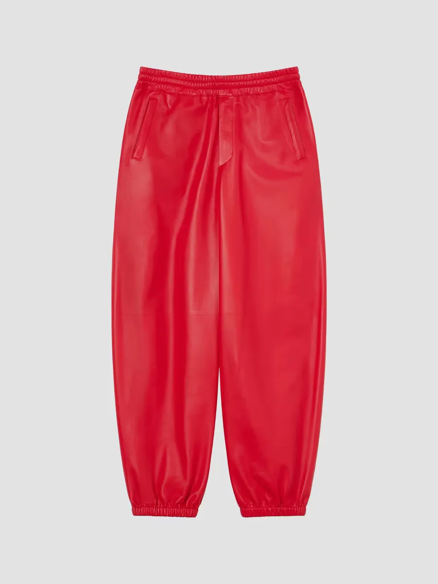 Couture Seam Jogger Pants in Nappa Leather by GIVENCHY