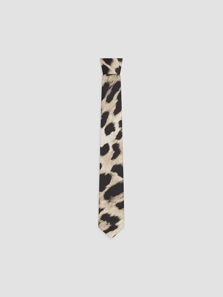 Tie in Leopard Jacquard by GIVENCHY