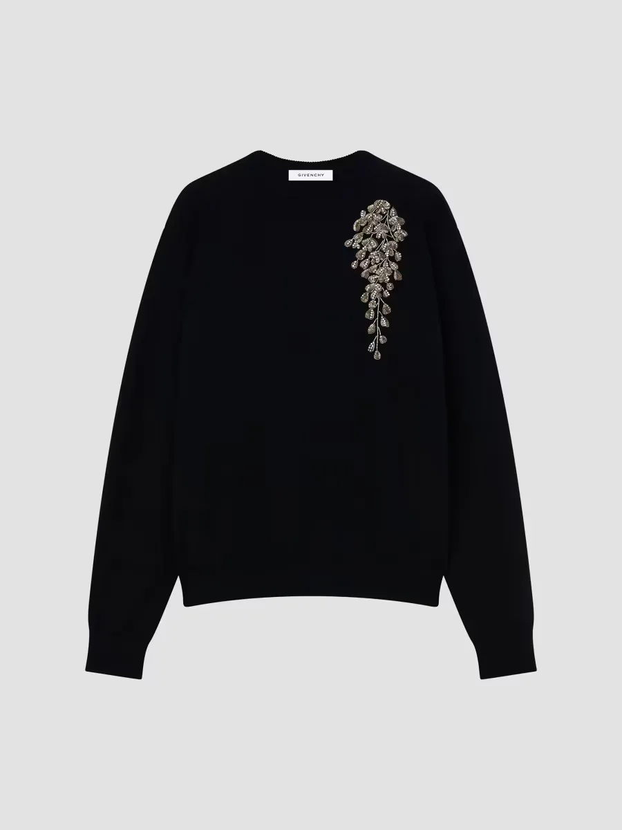 Sweater in Wool with Pearls and Sequins Embroidery by GIVENCHY