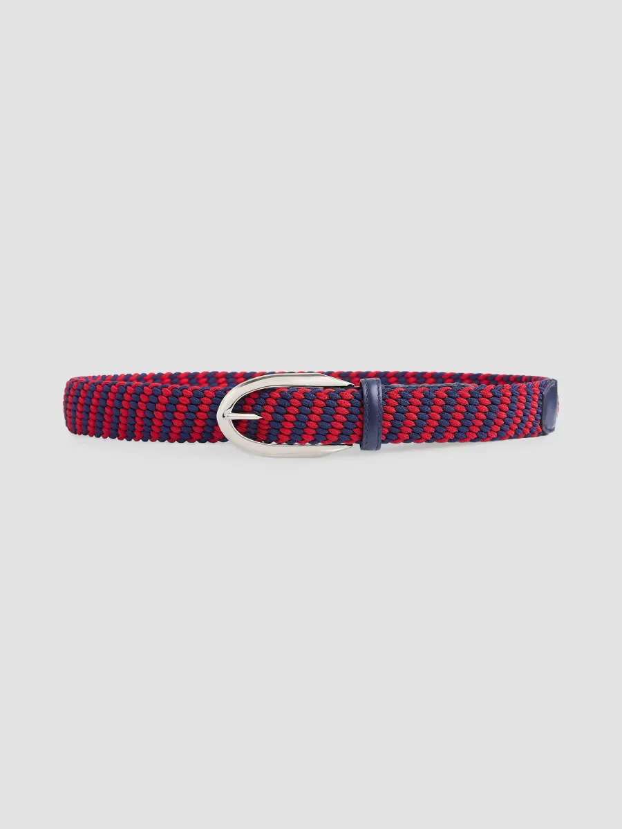 Pinch Bicolor Braided Belt in Webbing by GIVENCHY