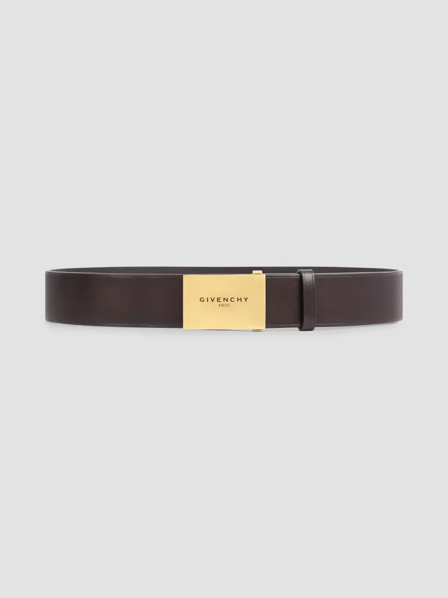 Label Reversible Belt in Leather by GIVENCHY