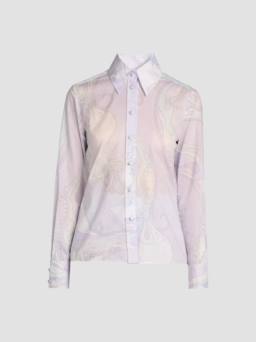 Passepartout Cotton Muslin Slim-Fit Shirt by Pucci