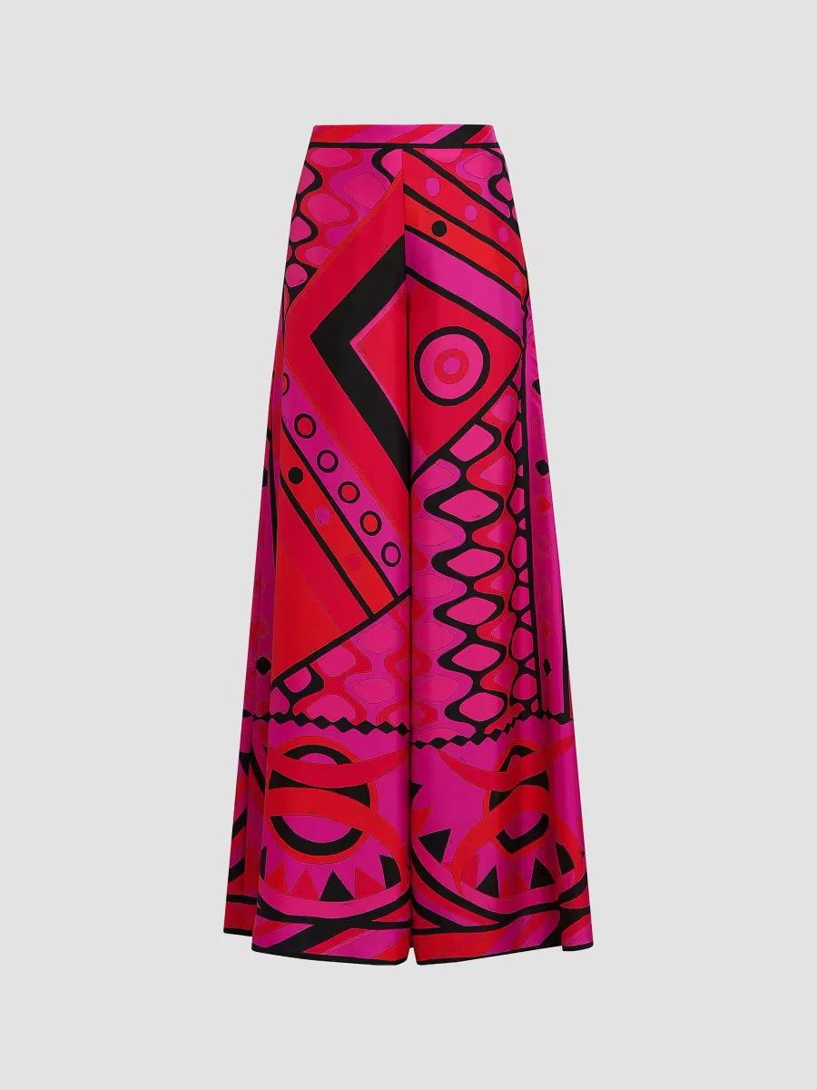 LAlba Silk Twill Palazzo Pants by Pucci