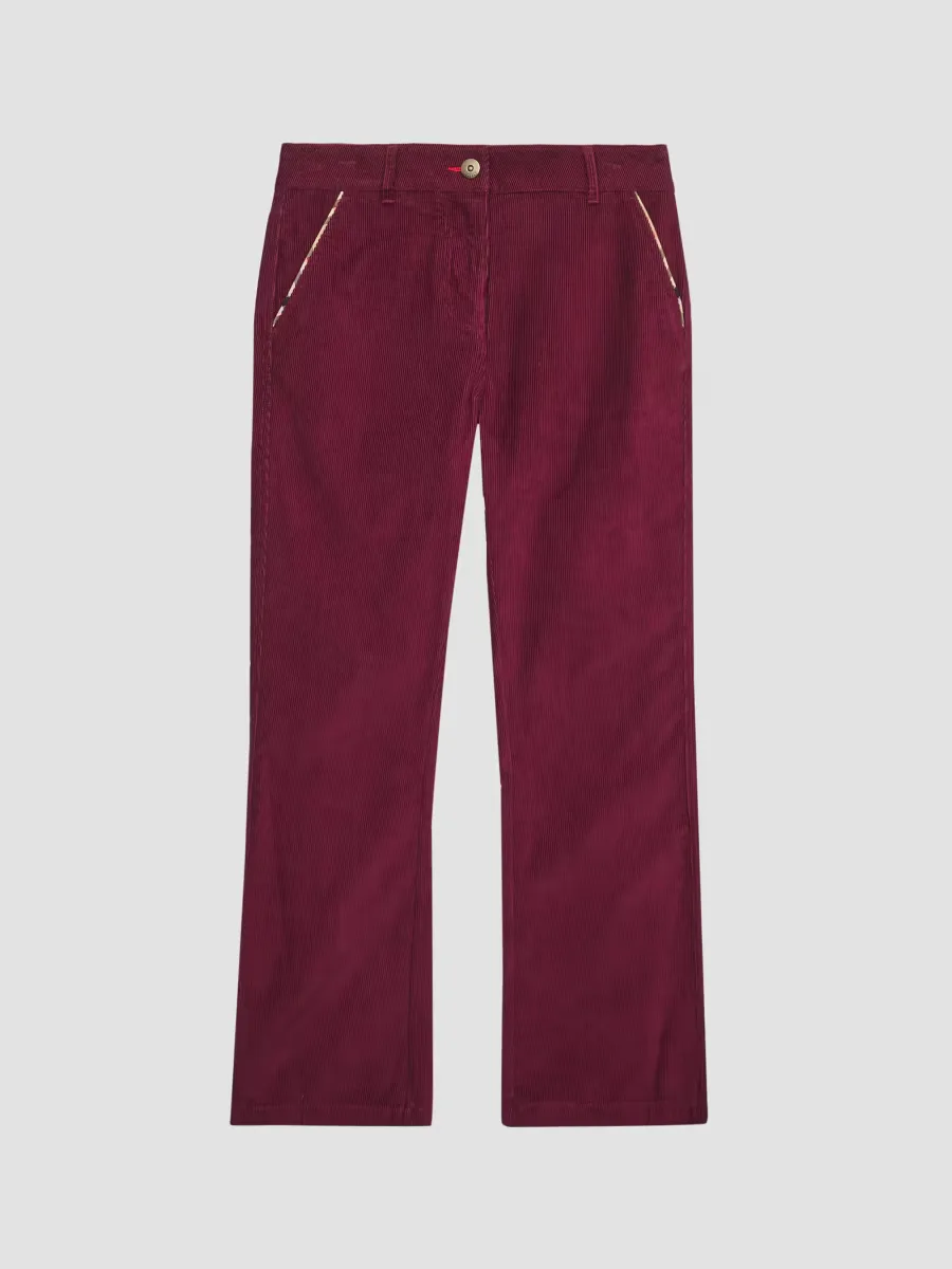 Corduroy Flared Trousers by Burberry