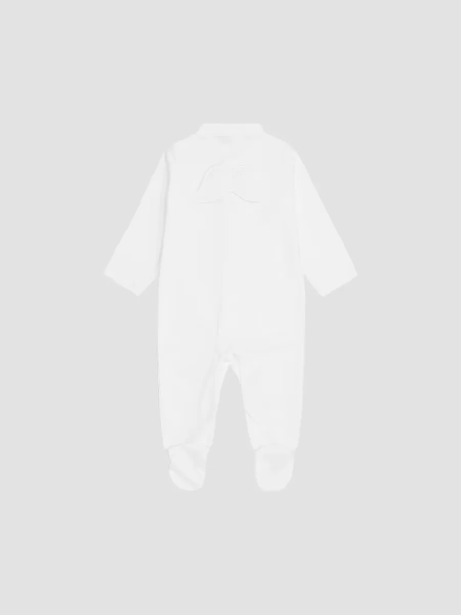 Pointelle Angel Wing Footie by Marie-Chantal