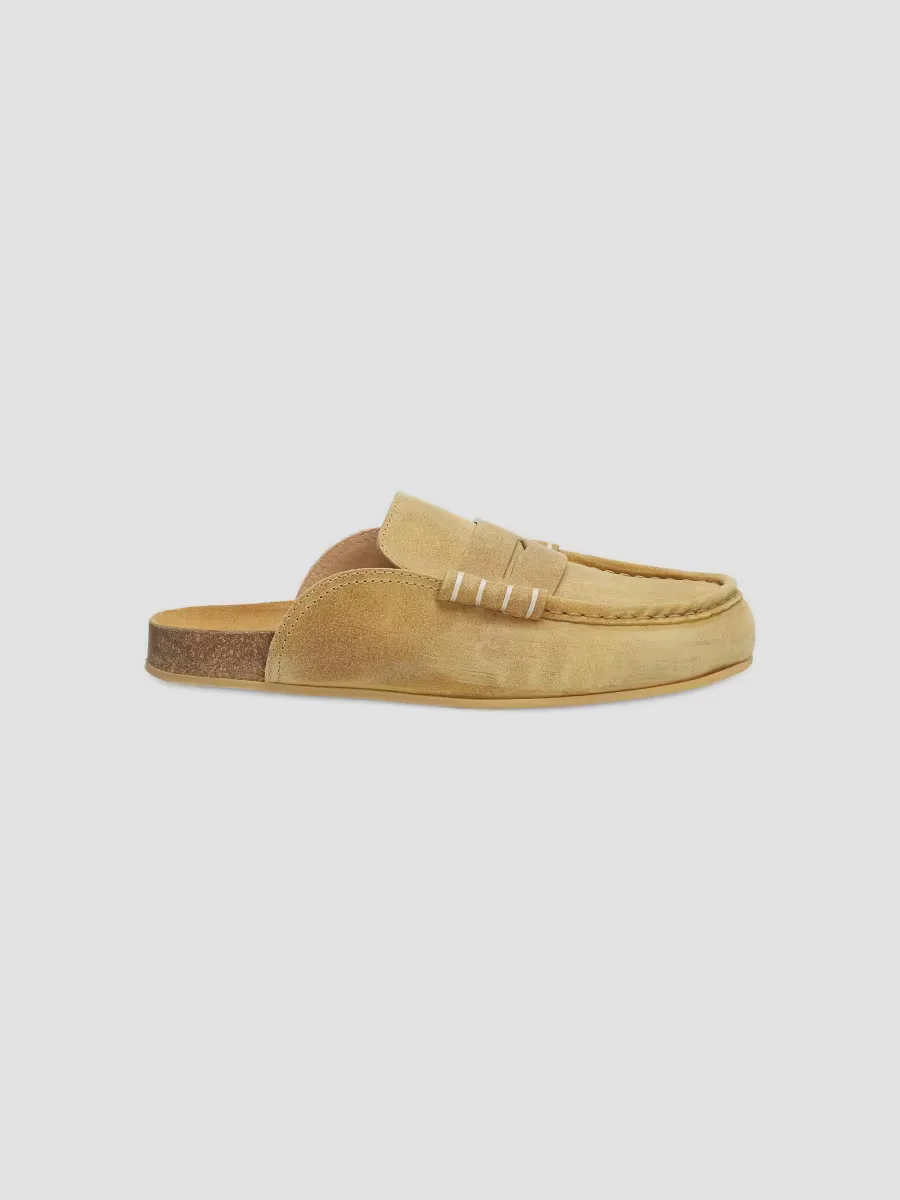 Stitch Waxed Suede Loafers by JW Anderson
