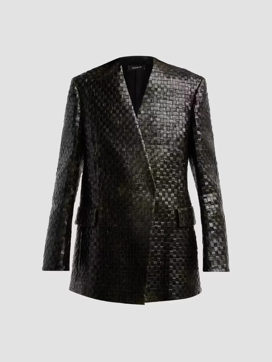 Kepler Metal Braid Blazer by Akris