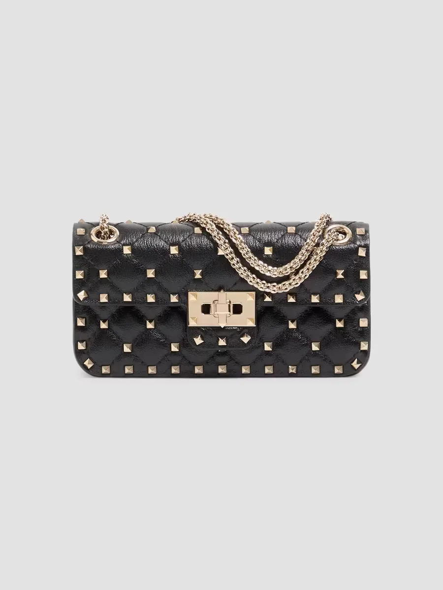 Rockstud Spike Small Shoulder Bag in Kidskin by Valentino
