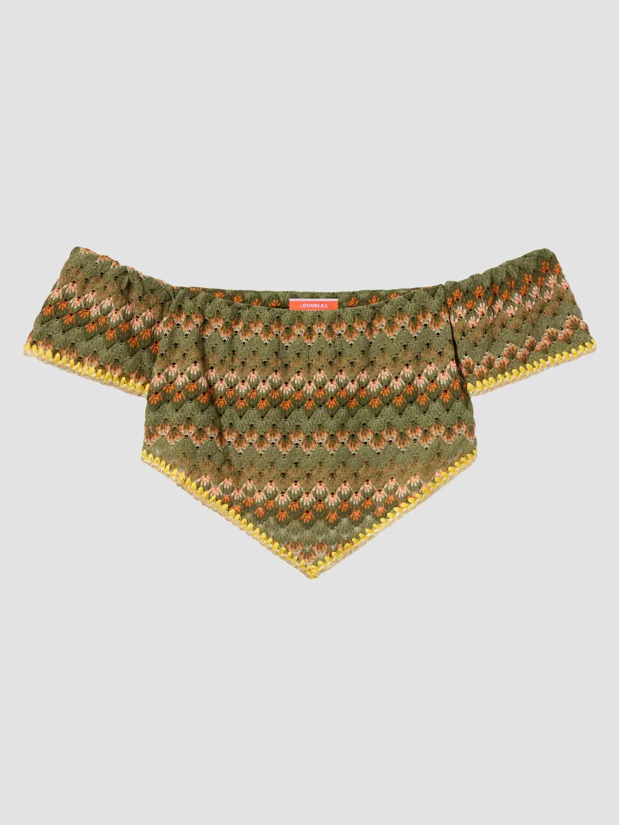 Embroidered Sand Dollar Top by La Doublej
