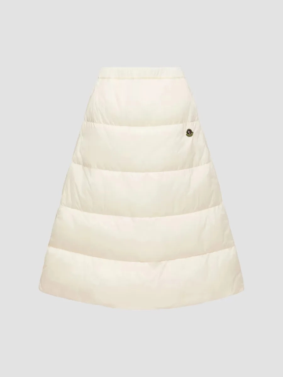 Midi Skirt in Wool Twill by Moncler