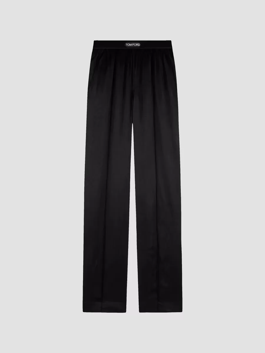 Silk-Blend Logo Pants by Tom Ford