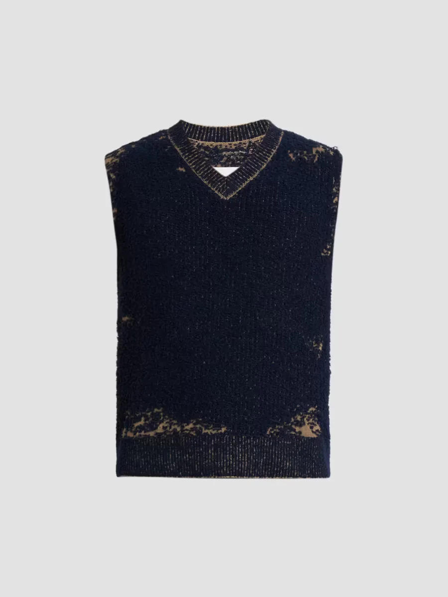 Knit Cotton-Blend Acid Vest by Maison Margiela
