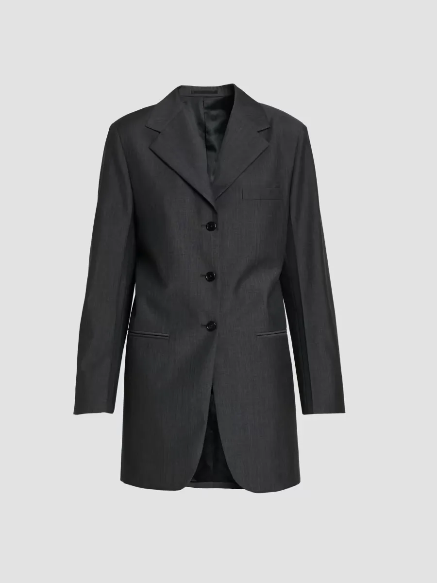 Wool-Mohair Single-Breasted Jacket by Jil Sander