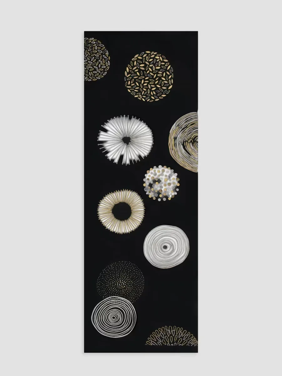 Circle Merino Wool Circular-Medallion Scarf by Janavi