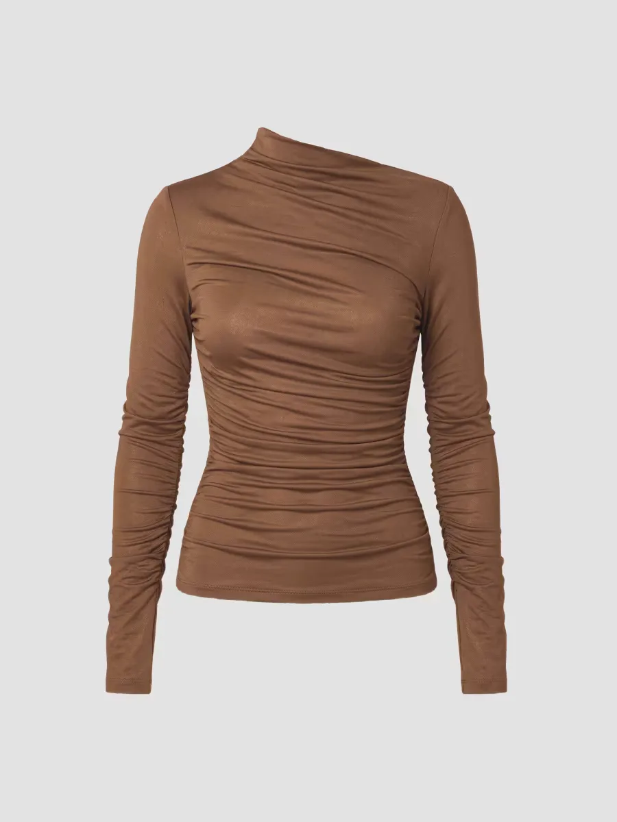 Josie Asymmetric Jersey Top by NICHOLAS