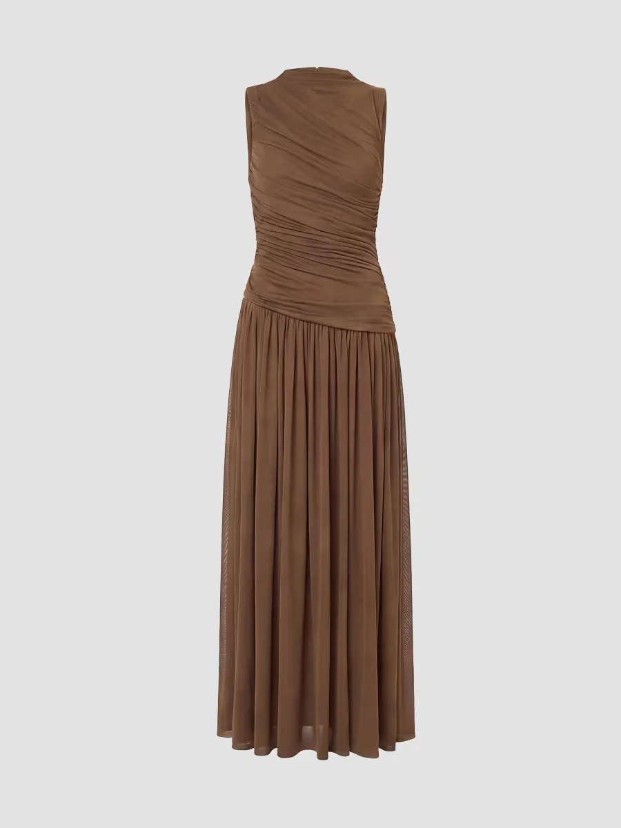 Misha Asymmetric Sleeveless Maxi Dress by NICHOLAS