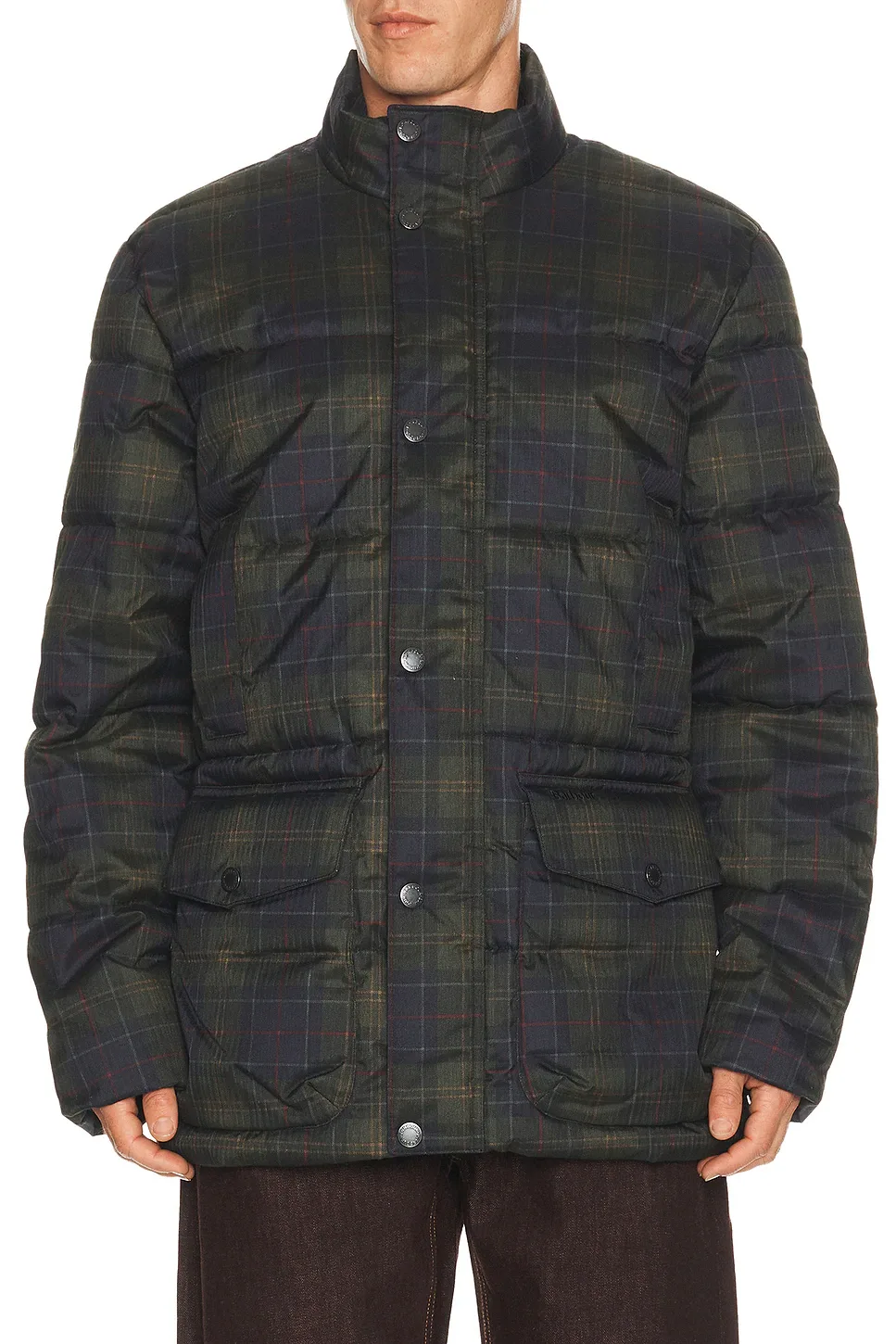 Lonnen Tartan Puffer Jacket by Barbour