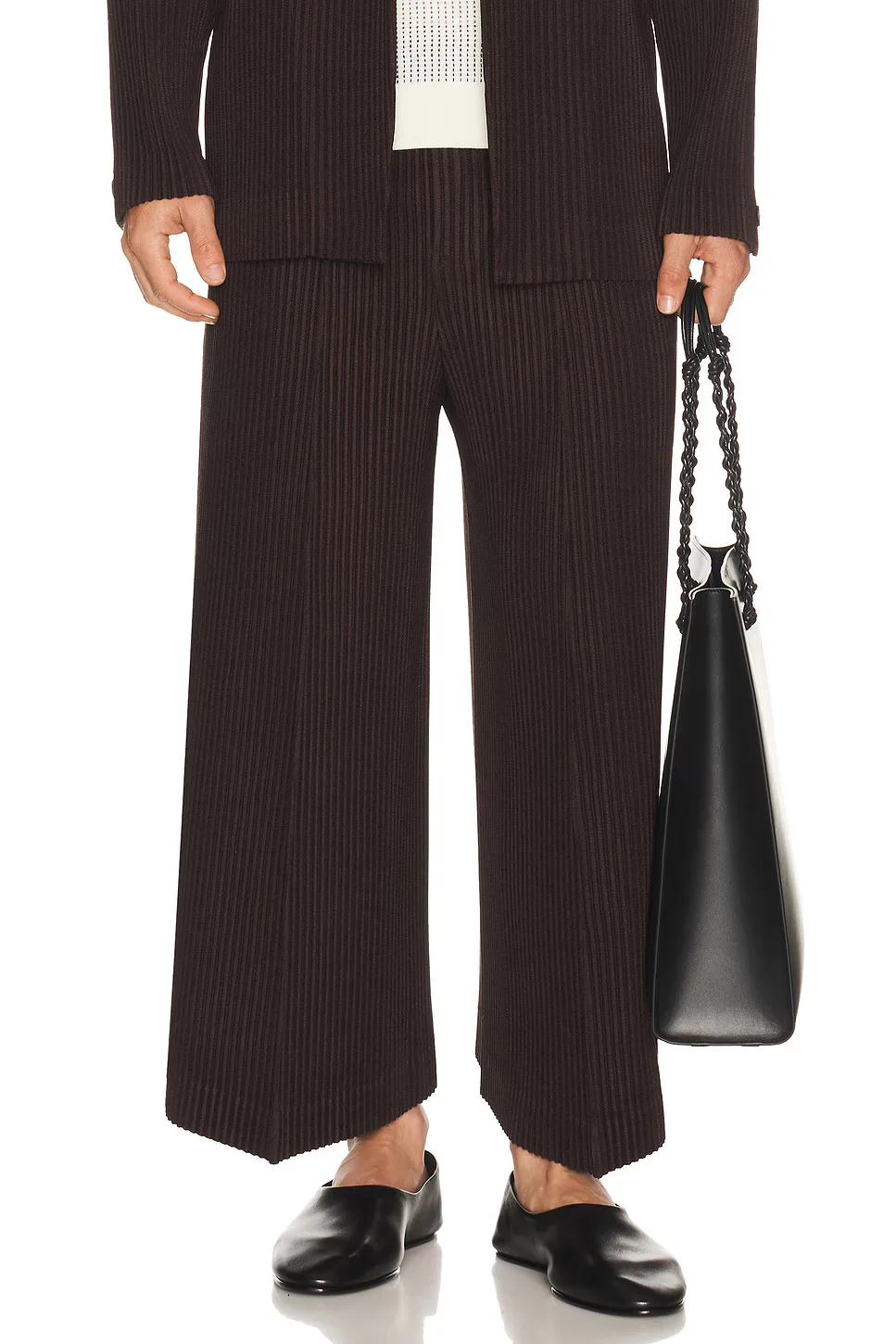 Kersey Pleats Pants by Homme Plisse Issey Miyake