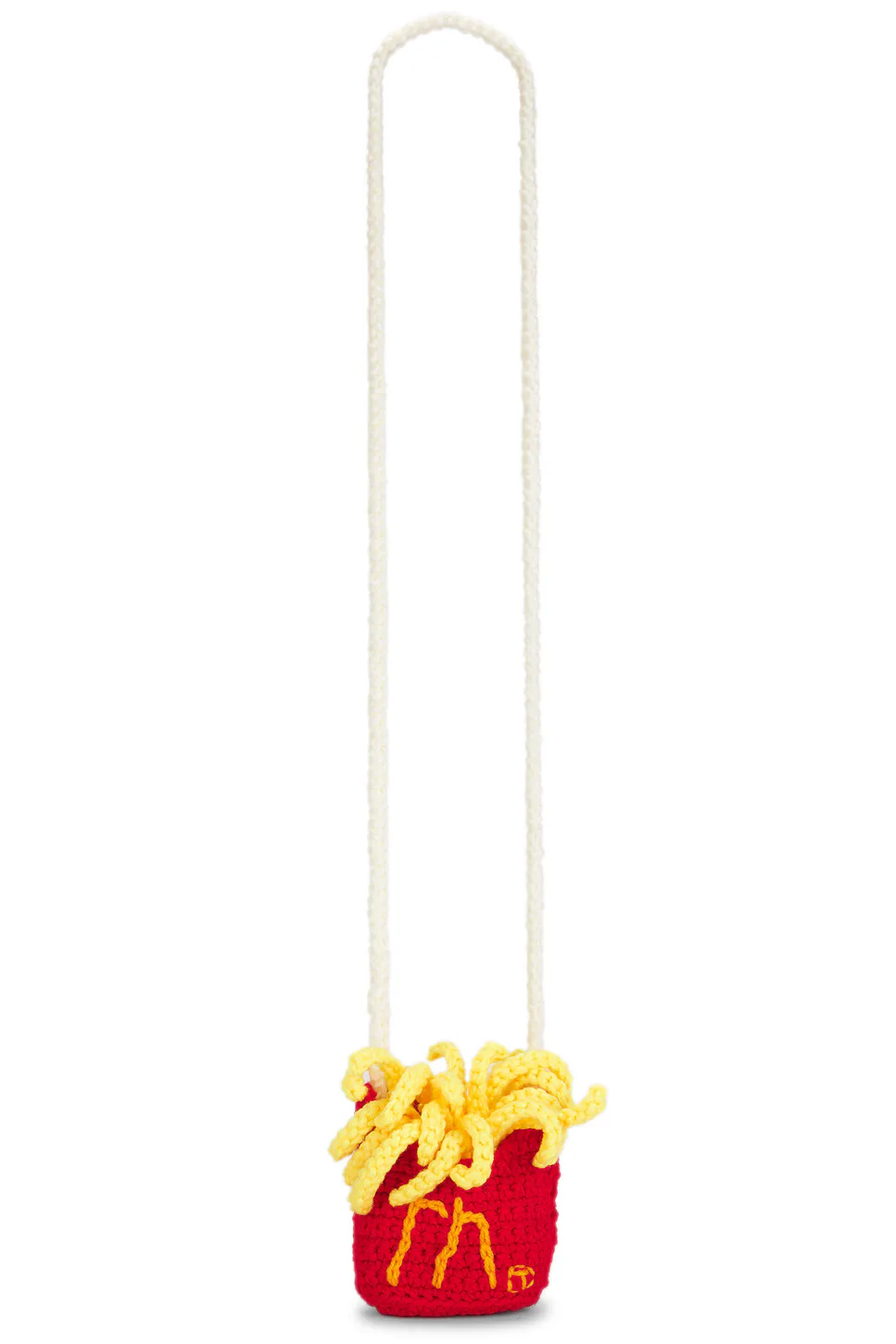 Strapped Hand Knitted French Fries by Rice Nine Ten