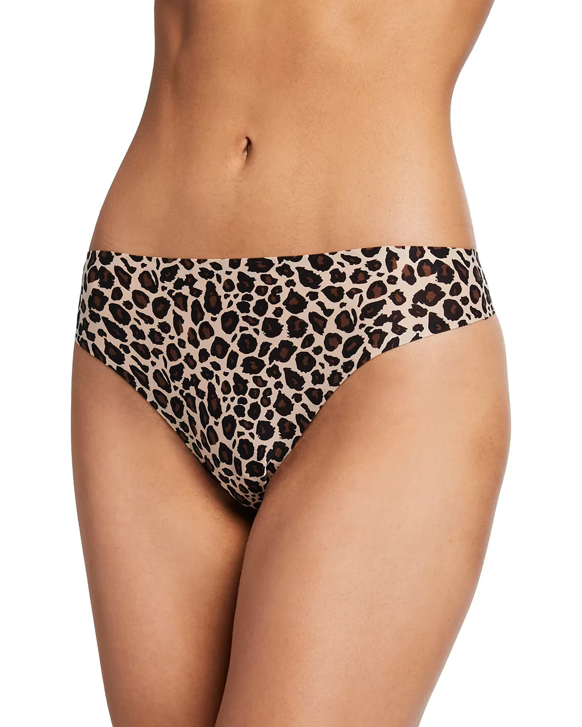 Soft Stretch Leopard-Print Thong by Chantelle