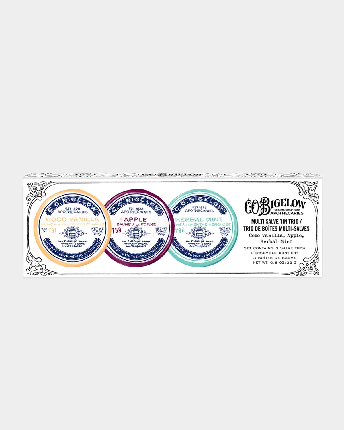 Lip Salve Tin Trio Set by C.O. Bigelow