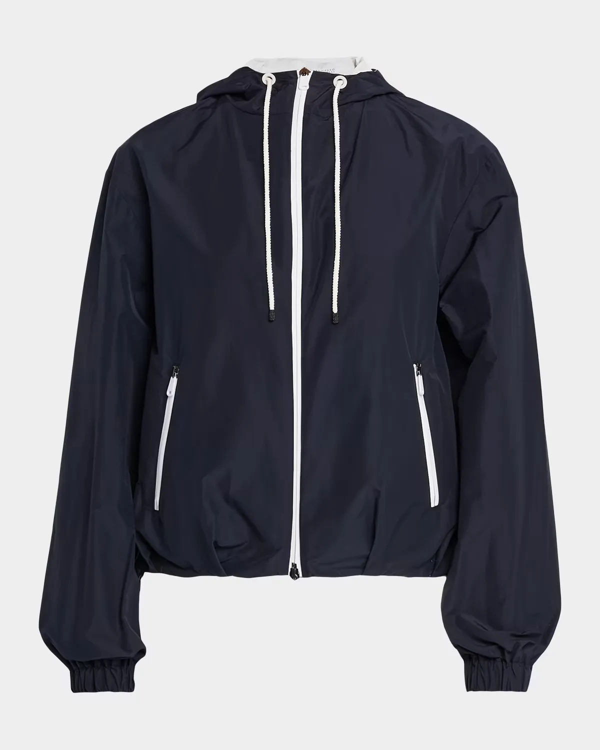 Techno Cotton Hooded Zip Jacket by Brunello Cucinelli