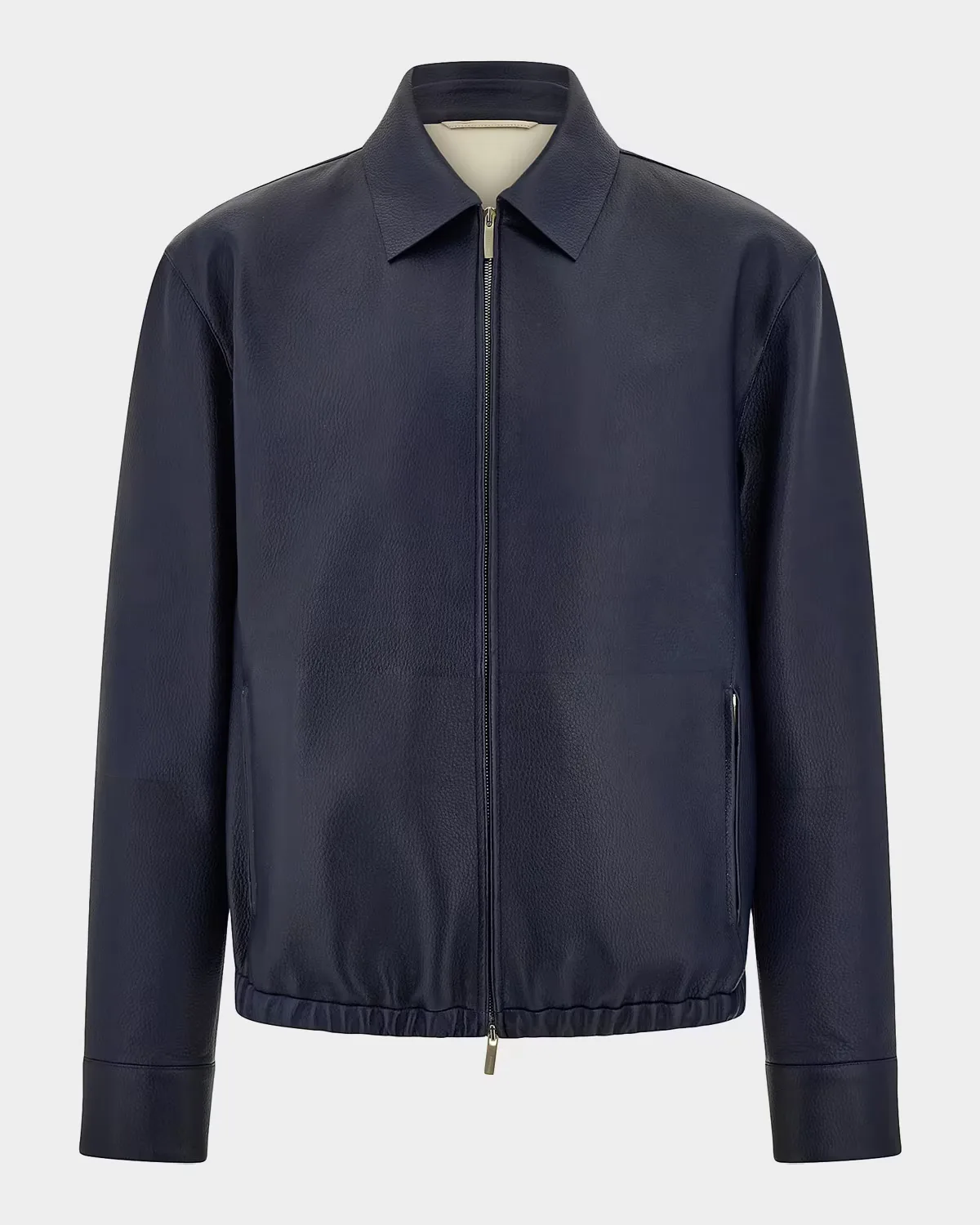Deerskin Leather Bomber Jacket by Ferragamo