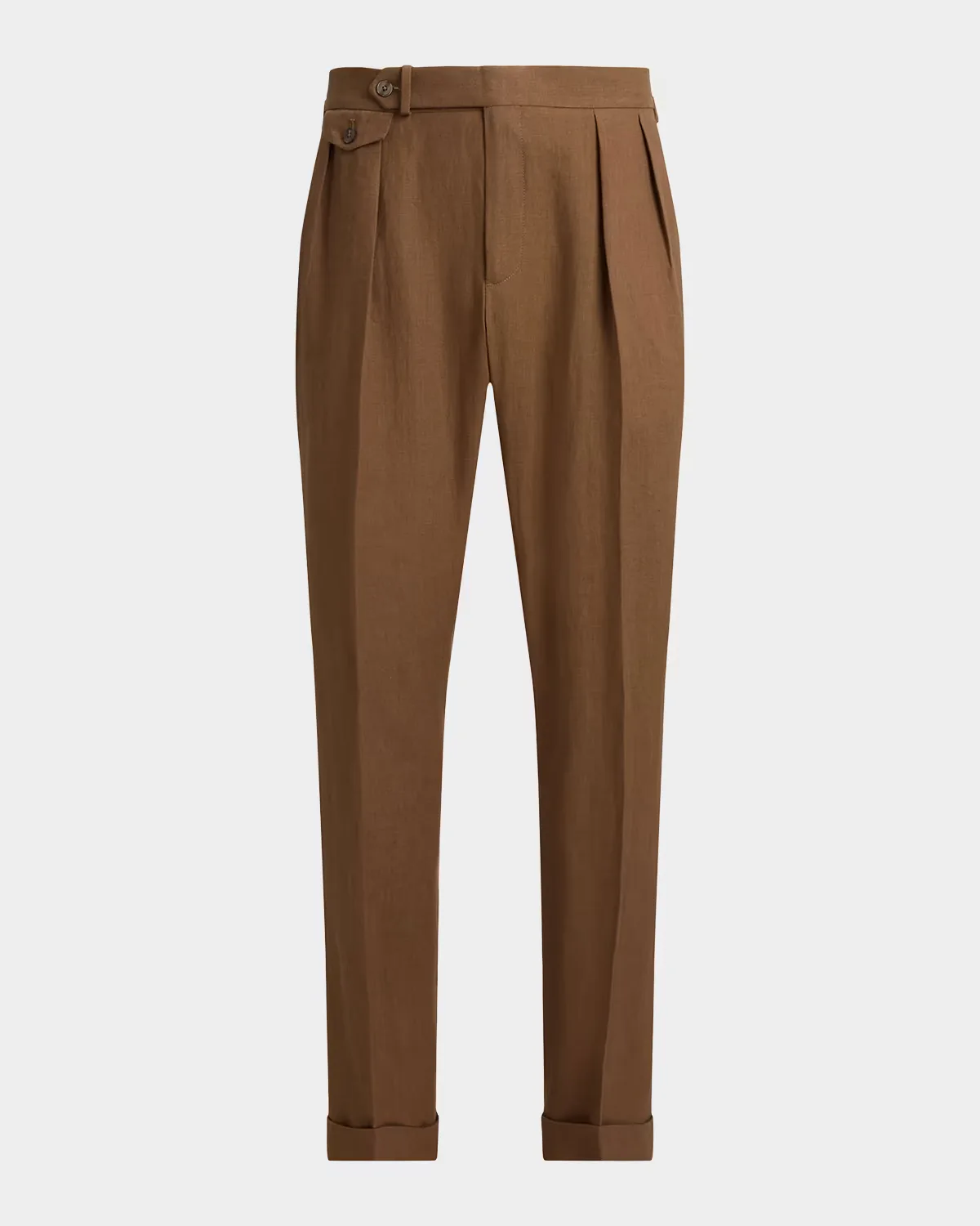 Pleated Linen Suit Trousers by Polo Ralph Lauren