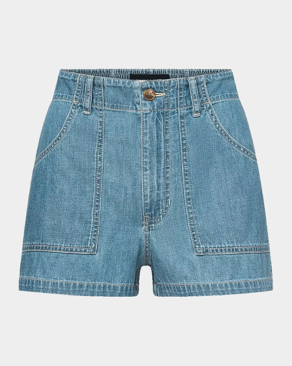 Sally Cotton Denim Shorts by Veronica Beard
