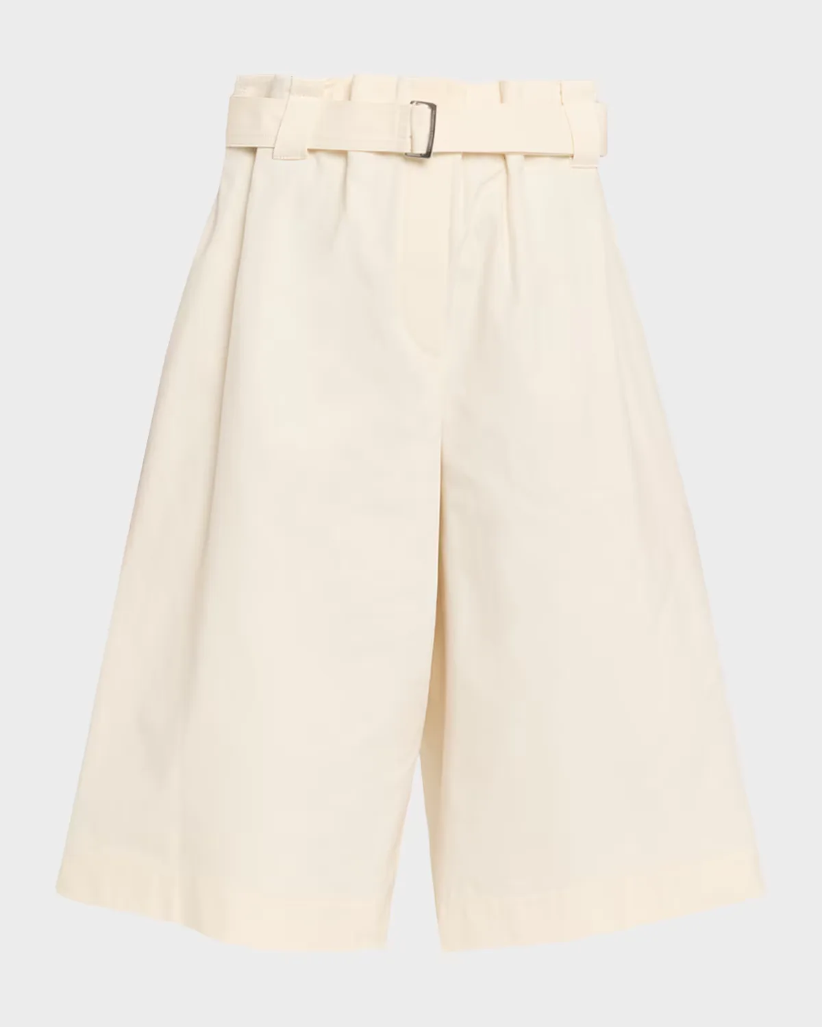 Belted Wide-Leg Bermuda Shorts by Brunello Cucinelli