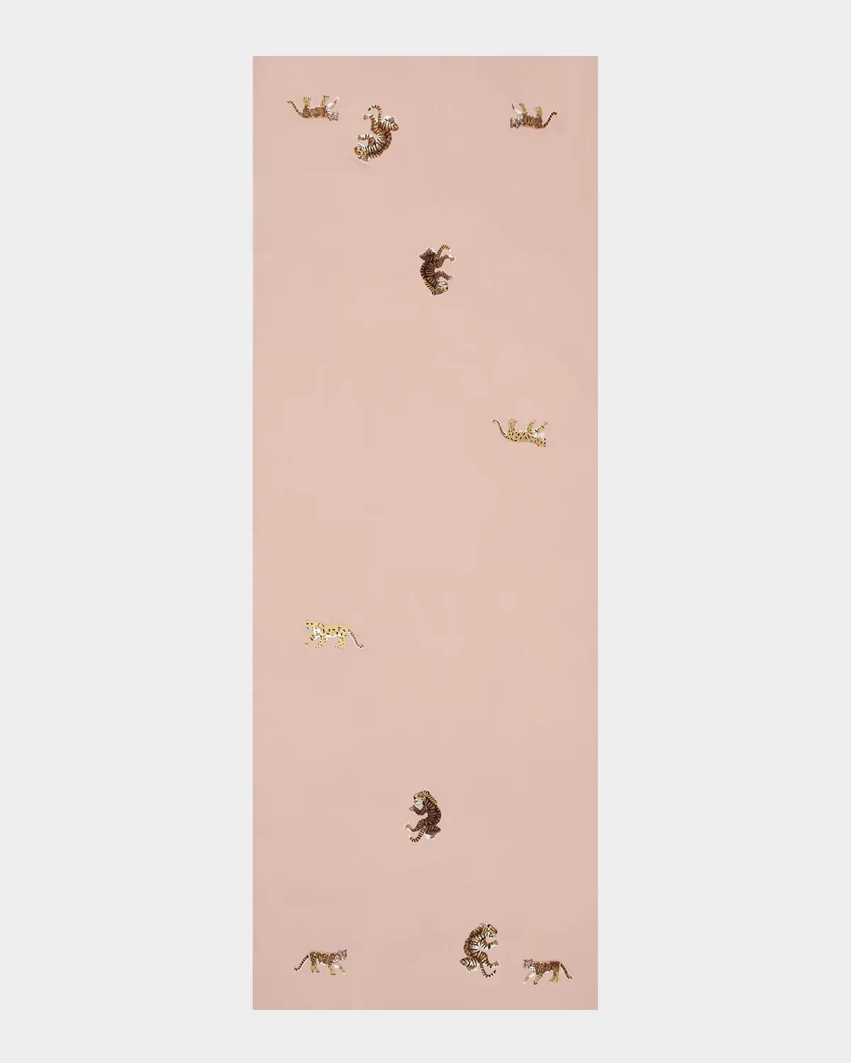 Glamour Safari Embroidered Merino Wool Scarf by Janavi India