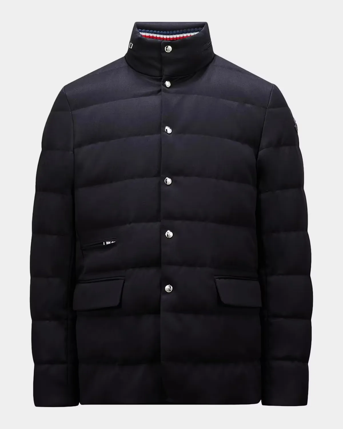 Bess Hooded Wool Short Down Jacket by Moncler