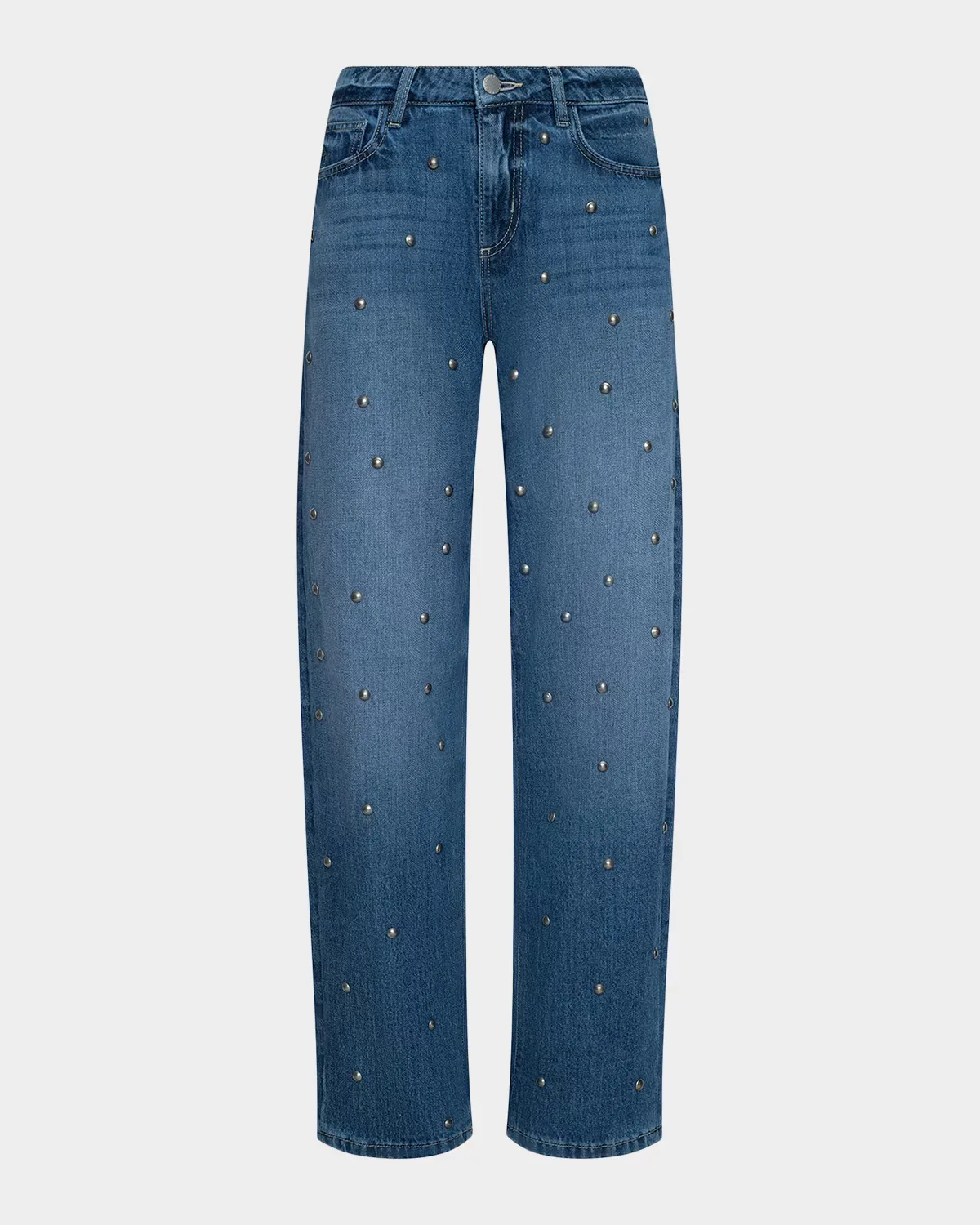 Bex High-Rise Studded Rodeo Jeans by L & apos;AGENCE