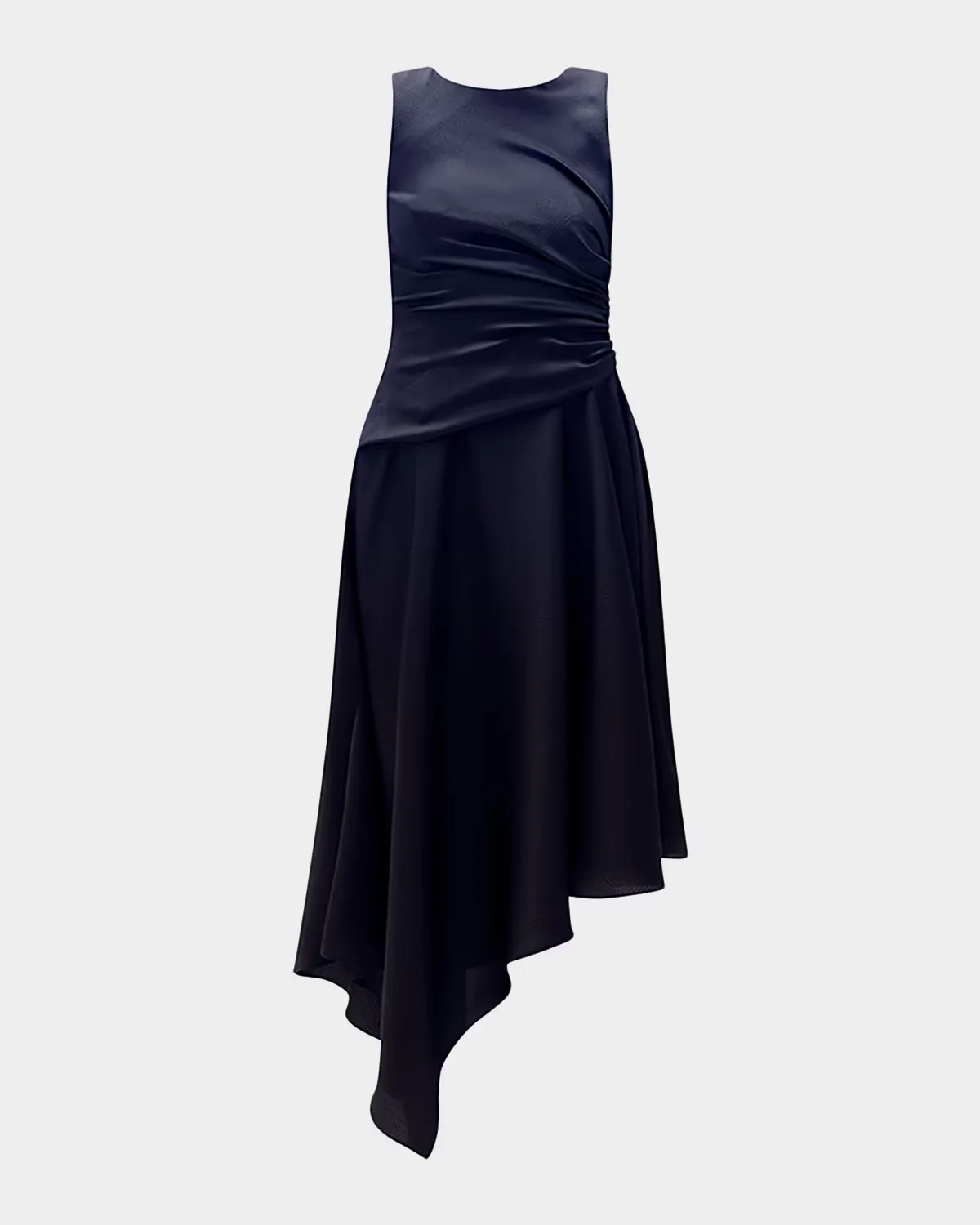 Asymmetric Sleeveless Midi Dress by Amsale