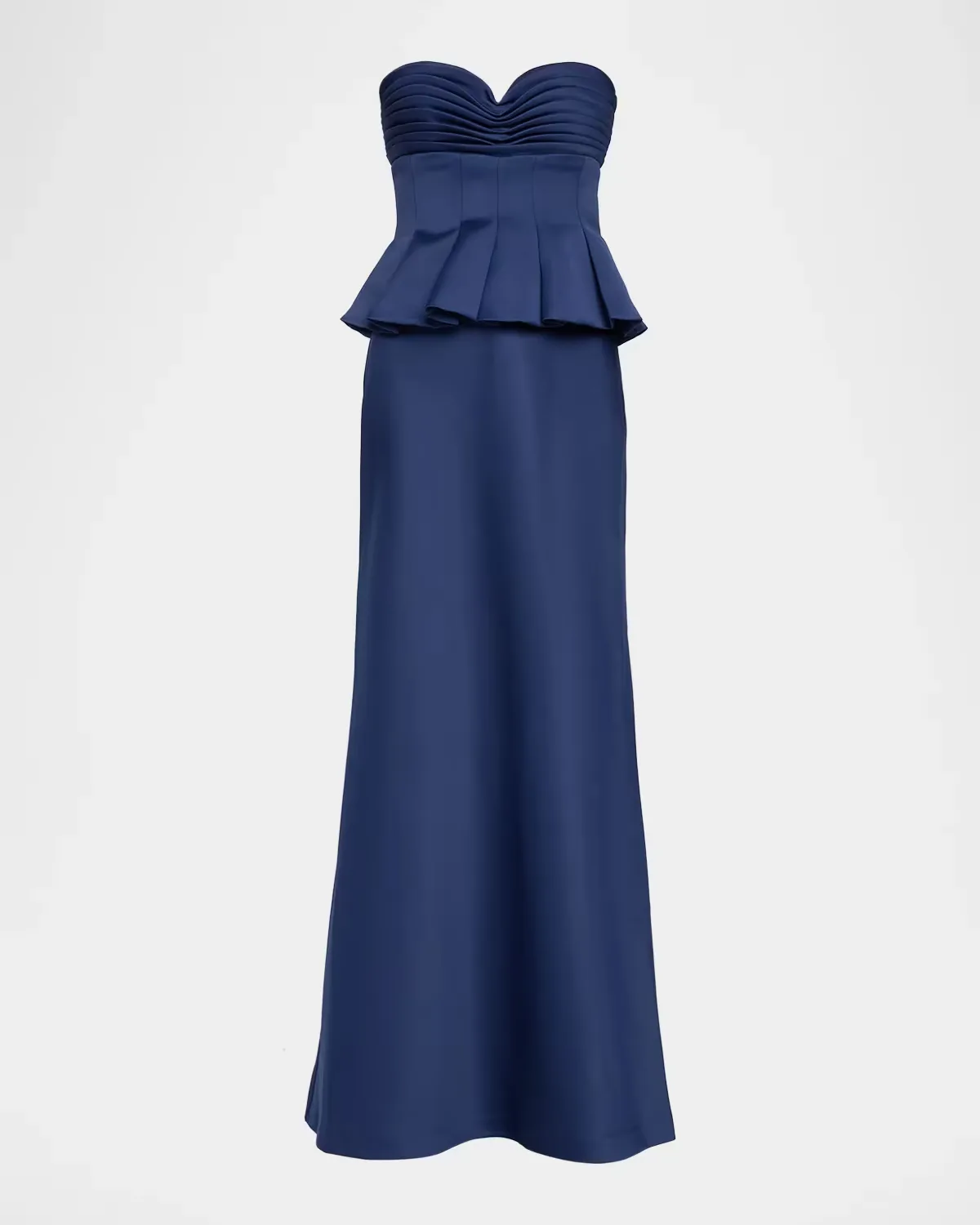 Sydney Strapless Peplum Trumpet Gown by Theia